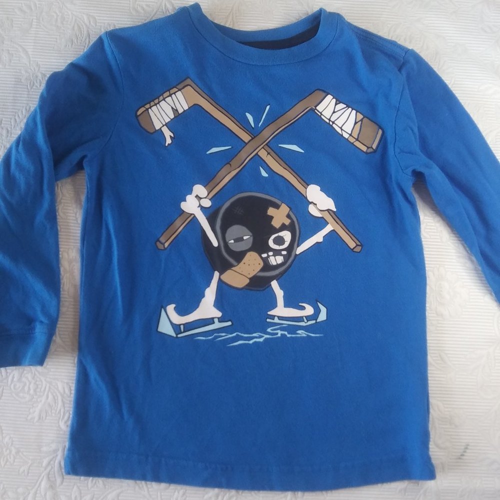 Old Navy | Long Sleeve Hockey T-Shirt Sport Winter Blue | XS (5)